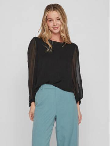 Vila Блузка Falia 14084606 Чорний Regular Fit Vila Блузка Falia 14084606 Чорний Regular Fit