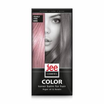 Тонирующий бальзам для волос Jee Cosmetics Color Toner Balm 845 Pearly Pink, 30 мл Тонирующий бальзам для волос Jee Cosmetics Color Toner Balm 845 Pearly Pink, 30 мл