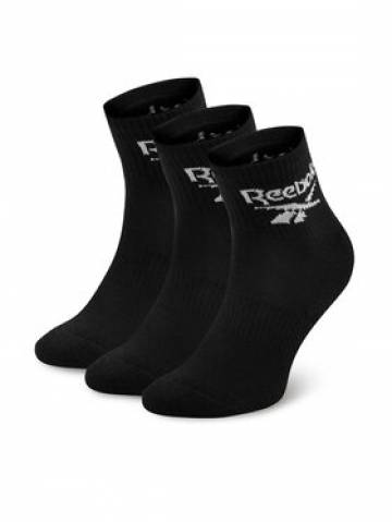 Reebok Набір з 3 пар низьких шкарпеток unisex R0427-SS24 (3-pack) Чорний Reebok Набір з 3 пар низьких шкарпеток unisex R0427-SS24 (3-pack) Чорний