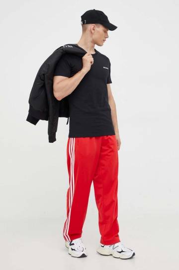 Спортивные штаны adidas Originals цвет красный с узором Спортивные штаны adidas Originals цвет красный с узором