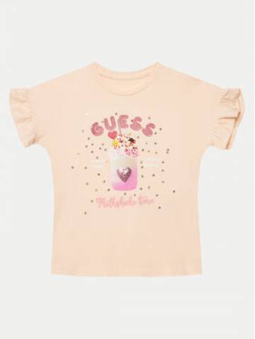 Guess Футболка K5GI02 K6YW4 Рожевий Regular Fit Guess Футболка K5GI02 K6YW4 Рожевий Regular Fit