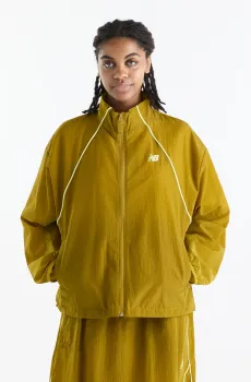 Женская оливкова ветровка Sport Legacy Оливковый L New Balance WJ6113KSBIL