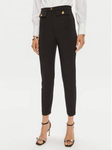 Elisabetta Franchi Штани з тканини PA-024-46E2-V320 Чорний Regular Fit Elisabetta Franchi Штани з тканини PA-024-46E2-V320 Чорний Regular Fit