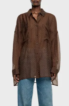 Женская коричневая блуза Коричневый S Bimba Y Lola 252BR2011.10602