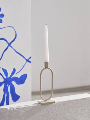 Свічник - бежевий