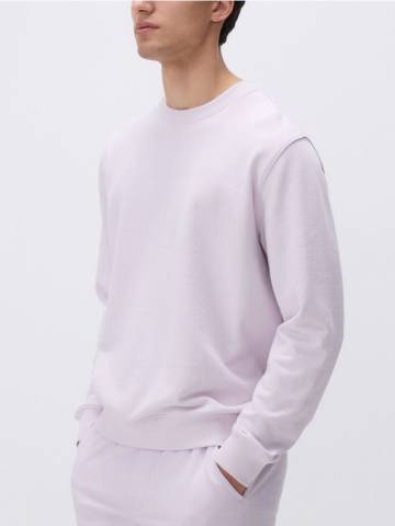 Reserved - Бавовняний світшот regular fit - лавандовий - 553EF-04X