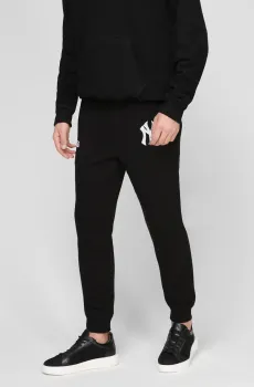 Мужские черные спортивные брюки Черный S 47 Brand 546587JK-FS