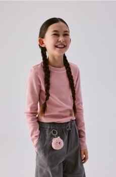 Reserved - Гладка футболка - рожевий - 788HT-30X