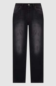 Черные джинсы с винтажным эффектом
