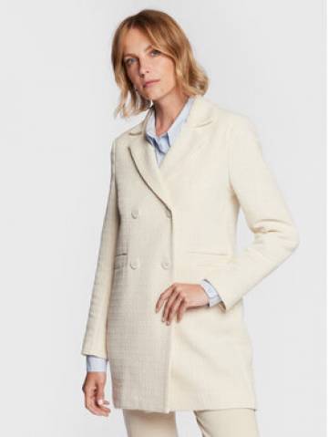 Silvian Heach Демісезонний плащ GPP23192CP Écru Regular Fit Silvian Heach Демісезонний плащ GPP23192CP Écru Regular Fit