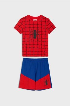 Двокомпонентна бавовняна піжама Spider-Man - червоний