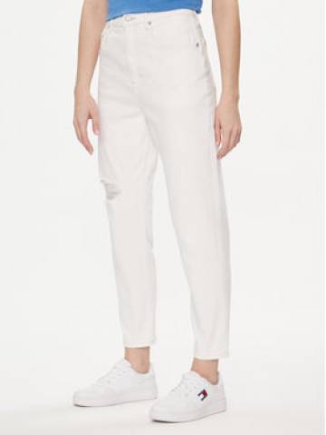 Tommy Jeans Джинси DW0DW17618 Білий Mom Fit Tommy Jeans Джинси DW0DW17618 Білий Mom Fit