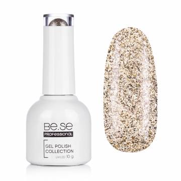 Гель-лак для ногтей Be.Se Professional Gel Polish Collection Shimmer 18 Насыщенные блестки, золотой, 10 г Гель-лак для ногтей Be.Se Professional Gel Polish Collection Shimmer 18 Насыщенные блестки, золотой, 10 г