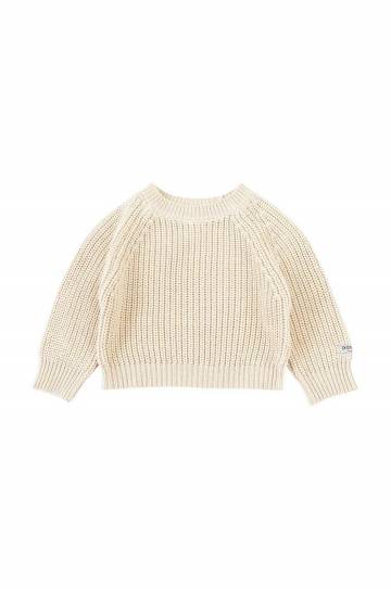 Хлопковый свитер для младенцев Donsje Jade Sweater цвет бежевый 4090200 Хлопковый свитер для младенцев Donsje Jade Sweater цвет бежевый 4090200