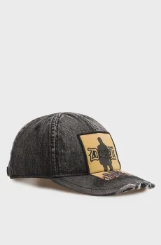 Мужская темно-серая джинсовая кепка CAPPELLO Серый XS Diesel A21524 0NSEJ
