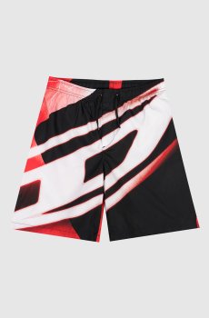 Детские красные шорты для плавания Miond в принт