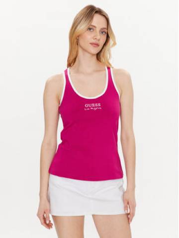Guess Топ Sporty E3GP05 KBP41 Рожевий Slim Fit Guess Топ Sporty E3GP05 KBP41 Рожевий Slim Fit