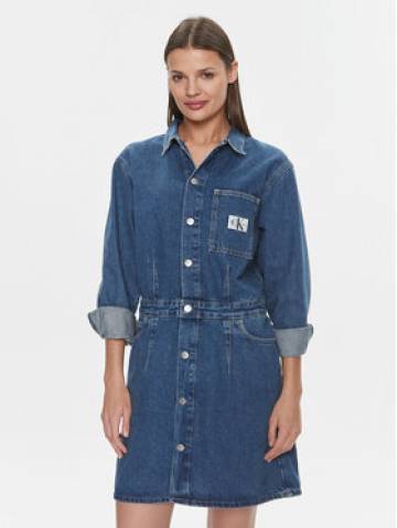 Calvin Klein Jeans Джинсова сукня Darted Denim Shirt Dress J20J222461 Cиній Slim Fit Calvin Klein Jeans Джинсова сукня Darted Denim Shirt Dress J20J222461 Cиній Slim Fit