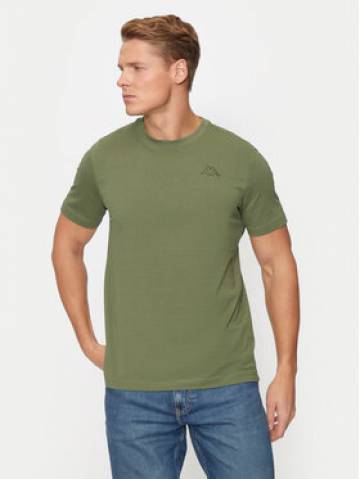 Kappa Футболка Logo Korpo Cafers 304J150 Зелений Slim Fit Kappa Футболка Logo Korpo Cafers 304J150 Зелений Slim Fit