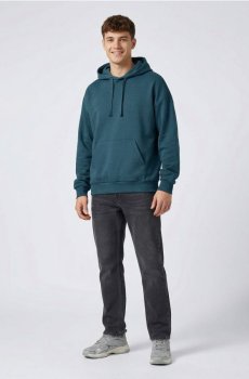 Кофта з капюшоном з домішкою бавовни - індиго