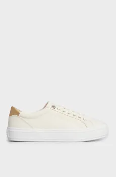 Женские бежевые кеды ESSENTIAL VULC CANVAS Бежевый 36 Tommy Hilfiger FW0FW07682