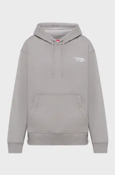 Мужское серое худи S-MACS-HOOD-V2 Серый S Diesel A22502 0NSEX