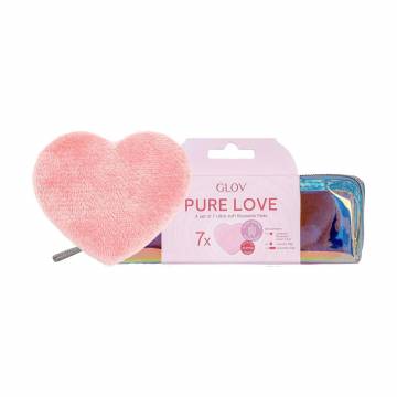 Набор для очистки лица Glov Pure Love (многоразовые косметические диски, 7 шт + косметичка, 1 шт) Набор для очистки лица Glov Pure Love (многоразовые косметические диски, 7 шт + косметичка, 1 шт)