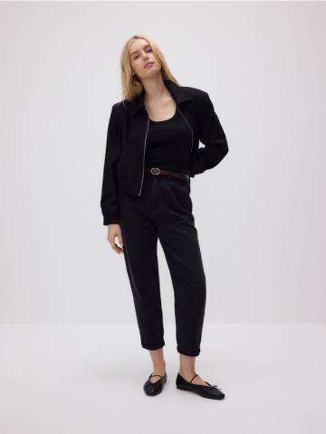 Reserved - LADIES` JEANS TROUSERS & BELT - сірий - YT190-90J Reserved - LADIES` JEANS TROUSERS & BELT - сірий - YT190-90J