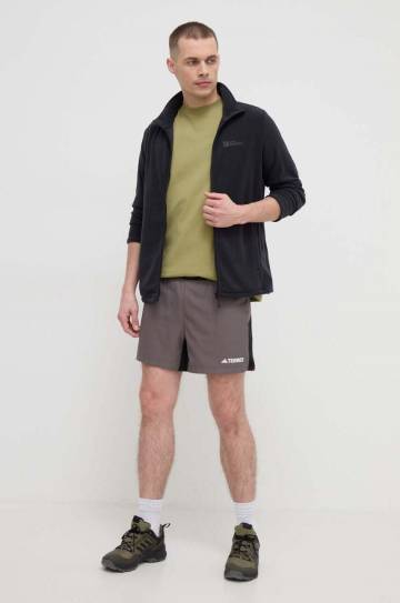 Спортивная кофта Jack Wolfskin Taunus цвет красный однотонная Спортивная кофта Jack Wolfskin Taunus цвет красный однотонная