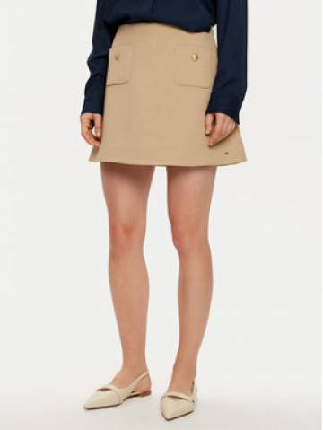 Tommy Hilfiger Cпідниця-міні WW0WW44994 Бежевий Regular Fit Tommy Hilfiger Cпідниця-міні WW0WW44994 Бежевий Regular Fit