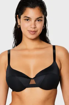 Женский черный бюстгальтер с тонкой чашкой PURE ECLAT Черный 85E Etam 6546953