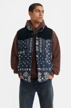 Мужской темно-синий жилет с узором Синий L Levi’s® A5634;0001