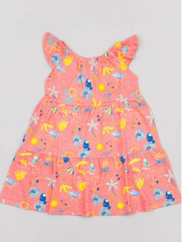 Zippy Літня сукня ZBGAP0501 23010 Рожевий Regular Fit Zippy Літня сукня ZBGAP0501 23010 Рожевий Regular Fit