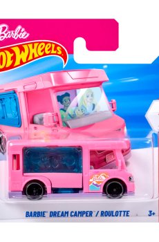 Базовый автомобиль Hot Wheels Barbie Dream Camper, розовый, от 3 лет, 11*3.5*11 см (5785)