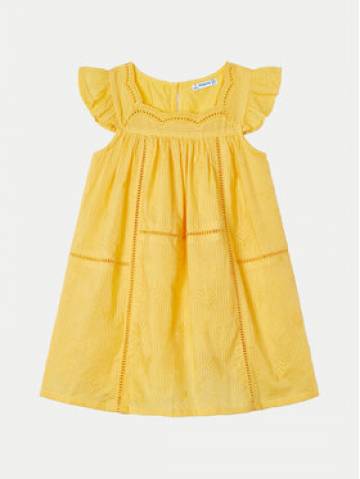 Mayoral Літня сукня 3930 Жовтий Regular Fit Mayoral Літня сукня 3930 Жовтий Regular Fit