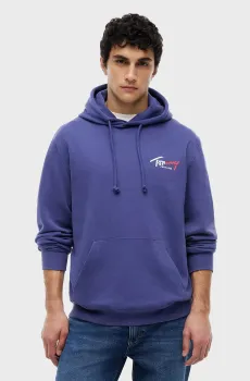 Мужское фиолетовое худи REG ENTRY SIGN HOODIE EXT Фиолетовый XL Tommy Jeans DM0DM22680