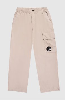 Детские серые брюки с патчем логотипа