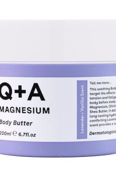 Успокаивающий баттер для тела Q+A Magnesium Body Butter с магнием, 200 мл