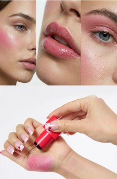 Рум’яна у стіку Hello Kitty - яскраво-рожевий