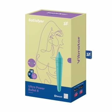 Смарт-вибропуля Satisfyer Ultra Power Bullet 8 Vibrator бирюзовая, 1 шт