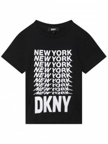 DKNY Футболка D35S76 D Чорний Regular Fit DKNY Футболка D35S76 D Чорний Regular Fit