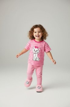 Бавовняна футболка з принтом Marie - рожевий