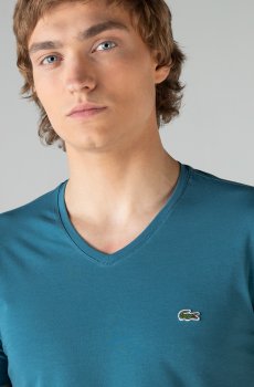 Lacoste футболка чоловіча з V-вирізом