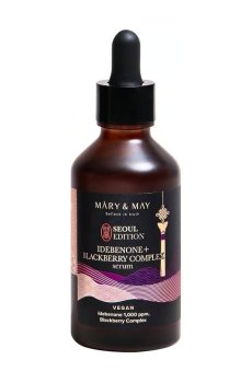 Антиоксидантная сыворотка для лица Mary & May Idebenone Blackberry Complex Serum с идебеноном, 80 мл