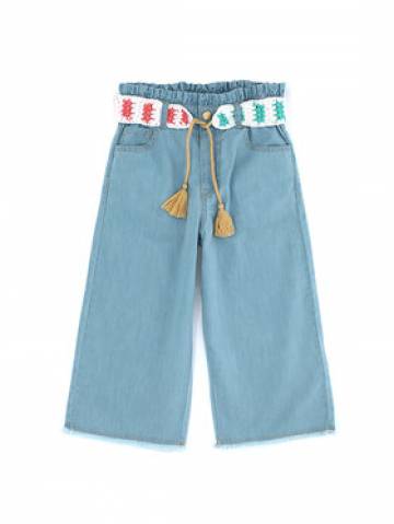 Original Marines Штани з тканини DDP3266F Голубий Regular Fit Original Marines Штани з тканини DDP3266F Голубий Regular Fit