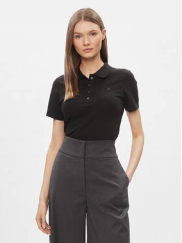 Tommy Hilfiger Поло 1985 WW0WW42047 Чорний Slim Fit Tommy Hilfiger Поло 1985 WW0WW42047 Чорний Slim Fit