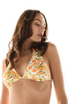 Reserved - Верх пляжного купальника - жовтий - 432HP-11X