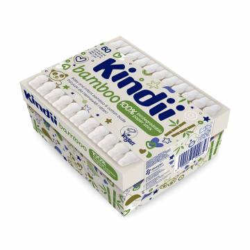 Детские ватные палочки Cleanic Kindii Bamboo Cotton Buds, 60 шт Детские ватные палочки Cleanic Kindii Bamboo Cotton Buds, 60 шт