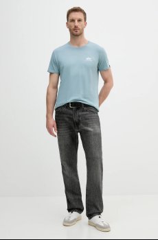 Хлопковая футболка Alpha Industries