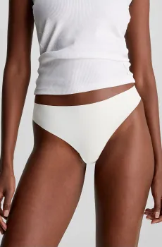 Женские белые трусики THONG Белый XL Calvin Klein 0000D3428E